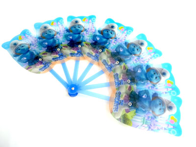 卡通分体带扣折叠扇