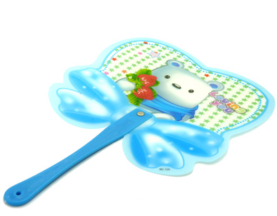 蝴蝶铆钉卡通扇 夏季清凉扇子 可爱所料卡通蜻蜓扇20号