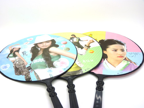 创意个性纸扇 卡通朔料扇子 明星脸 时尚朔胶精美扇	