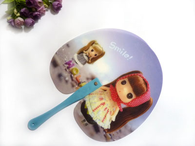 清新卡通可爱扇子----18号	