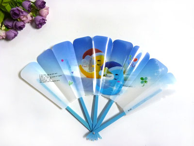 夏季可爱清凉儿童五折扇 塑料卡通扇子批发 折叠学生扇-----3号	