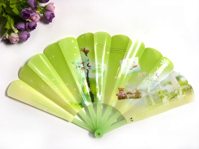 夏季可爱清凉儿童七折扇 塑料卡通扇子批发 折叠学生扇-----3号	