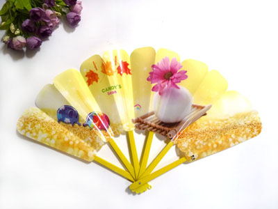 夏季可爱清凉儿童六折扇 塑料卡通扇子批发 折叠学生扇-----5号