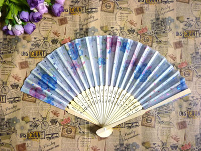 绸缎高档小巧女扇 古装表演扇 道具扇-----11号	