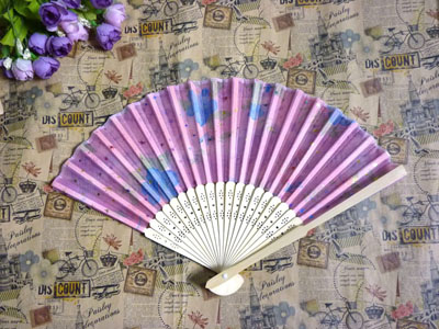 绸缎高档小巧女扇 古装表演扇 道具扇-----11号