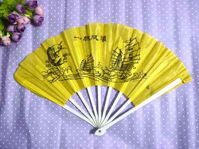 时尚礼品扇子 香味扇子 布扇子 卡通扇子-----8号