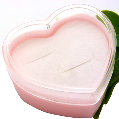 小首饰礼品盒 桃心亚克力双座首饰盒 饰品盒	