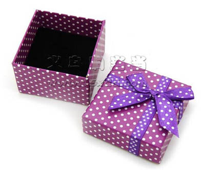 蝴蝶结首饰盒 韩版盒戒指耳饰包装盒 精美礼品盒 -戒指盒	