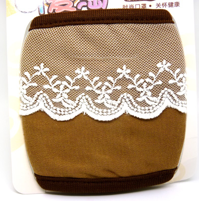 时尚波点蕾丝花边女生可爱超萌口罩 防尘防风口罩（61号）