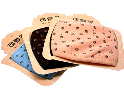 可爱草莓男女情侣防寒骑行 成人棉布防尘口罩66号	