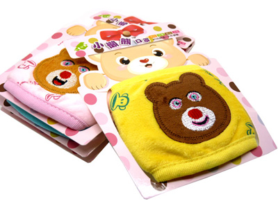 休闲舒适纯棉卡通熊大防尘秋冬季口罩38号