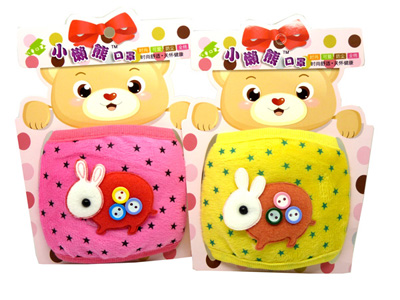 宝宝时尚可爱卡通口罩 小孩纯棉舒适口罩40号