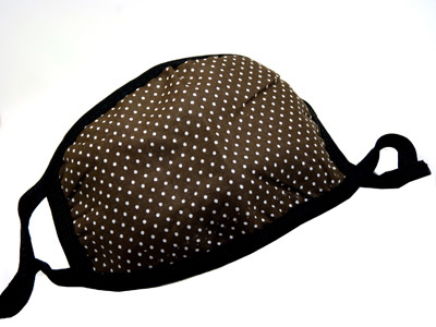  通用男女棉个性点花纹防风防寒口罩 20-17	