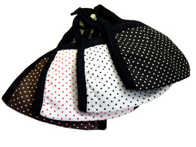 通用男女棉个性点花纹防风防寒口罩 20-17	