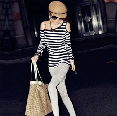 加厚加绒连体带包臀打底-浅灰色