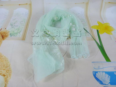 印花雪纺丝巾女长纱巾印花防晒披肩 蕾丝围巾 -时尚印花秋冬丝巾