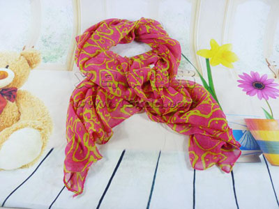 条纹蕾丝小清新文艺色 百搭时尚女披肩围巾 -青花围巾披肩丝巾	