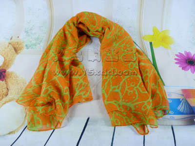 条纹蕾丝小清新文艺色 百搭时尚女披肩围巾 -青花围巾披肩丝巾	