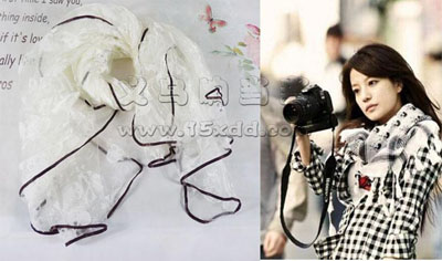 春秋冬夏桑蚕丝长款丝巾披肩女 -骷髅头高档真丝围巾	