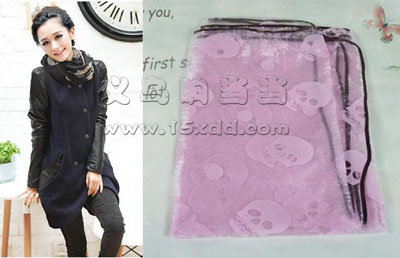 春秋冬夏桑蚕丝长款丝巾披肩女 -骷髅头高档真丝围巾	