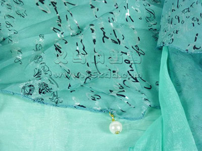 新款形流苏纱巾 雷丝拼接优雅纯色披肩围巾 -时尚珍珠三角丝巾