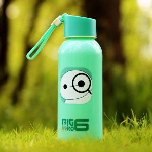 可爱卡通保温便携 办公旅游居家 超能陆战队大白提绳创意情侣杯-300ml	