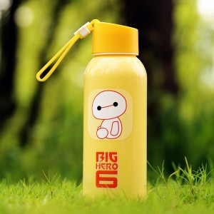 可爱卡通保温便携 办公旅游居家 超能陆战队大白提绳创意情侣杯-300ml	