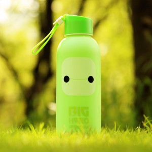 可爱卡通保温便携 办公旅游 超能陆战队大白提绳创意情侣杯-420ml	