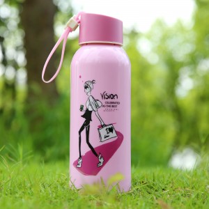 小清新保温便携 文艺范儿红粉佳人便携水杯-300ml