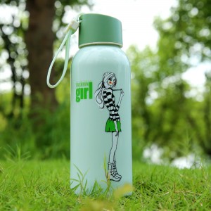 小清新保温便携 文艺范儿红粉佳人便携水杯-300ml