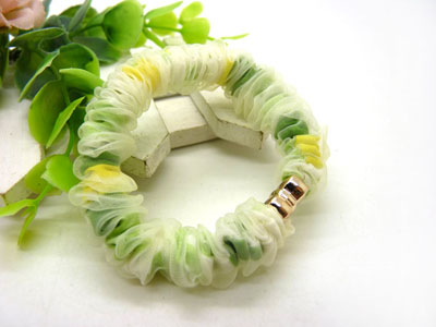 糖果色布艺发圈 梦幻纱头绳盘发头花饰品 时尚发绳皮筋-7号