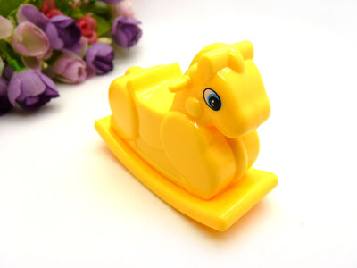 可爱卡通木马造型卷笔刀 学生削笔器 双孔卷笔刨