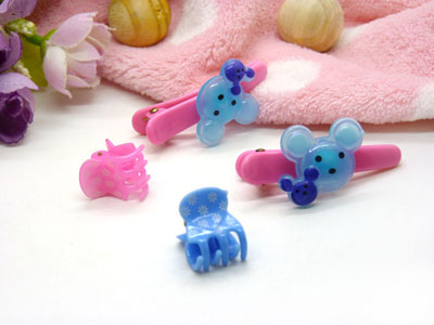 卡通鸭嘴夹边夹发卡边夹-长通鸭嘴夹十套装-29号	