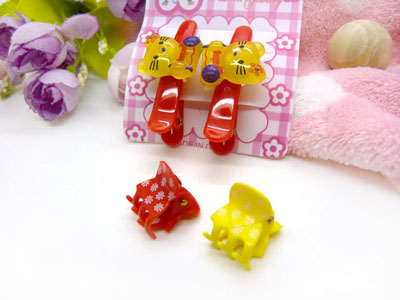 卡通鸭嘴夹边夹发卡边夹-长通鸭嘴夹十套装-29号