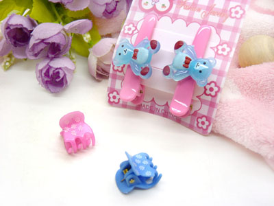 卡通鸭嘴夹边夹发卡边夹-长通鸭嘴夹十套装-29号	