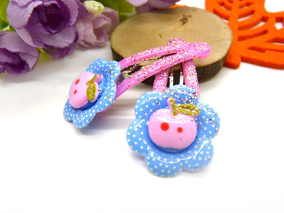 卡通鸭嘴夹边夹发卡边夹-长通金粉对夹-16号	