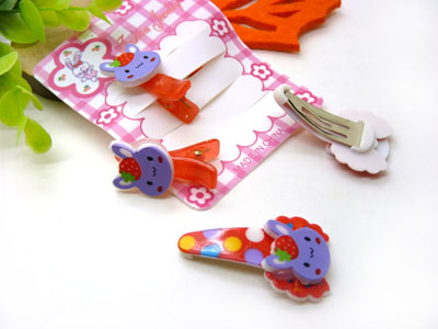 儿童发饰宝宝卡通鸭嘴夹边夹发卡边夹-长通对夹十鸭嘴夹套装-27号	