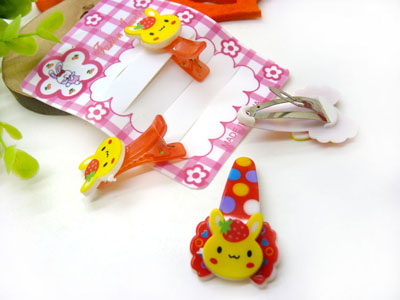 儿童发饰宝宝卡通鸭嘴夹边夹发卡边夹-长通对夹十鸭嘴夹套装-27号	