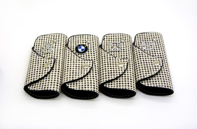 汽车车标大众丰田宝马奔驰雪弗兰现代丰田 皮钥匙扣	