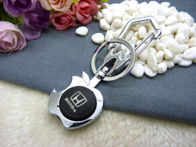 灯高档汽车钥匙扣 钥匙链创意礼品-车标钥匙钢扣（带灯）（礼盒）