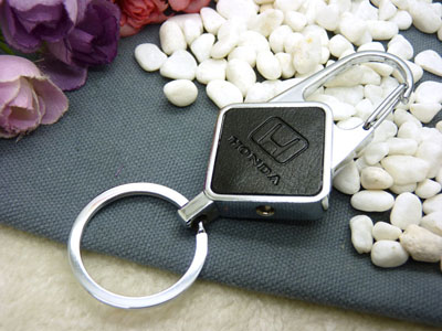 男士钥匙扣 高档汽车钥匙扣 钥匙链创意礼品-车标钥匙钢扣（带灯）（礼盒）