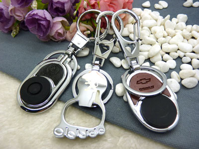 男士钥匙扣高档汽车钥匙扣 钥匙链创意礼品-车标钥匙钢扣（带灯）（礼盒）-8号