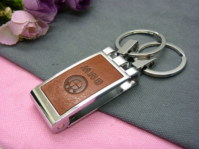 西布先生 真皮汽车钥匙扣钢扣 高端钥匙扣-真皮车标钥匙钢扣（礼盒）7号	