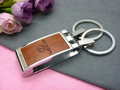 西布先生 真皮汽车钥匙扣钢扣高端钥匙扣-真皮车标钥匙钢扣（礼盒）7号	