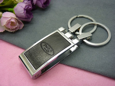 西布先生 真皮汽车钥匙扣钢扣高端钥匙扣-真皮车标钥匙钢扣（礼盒）7号	