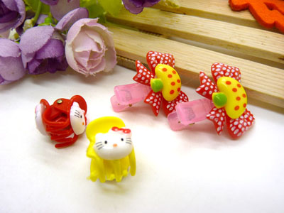 儿童发饰宝宝卡通鸭嘴夹边夹发卡边夹-长通鸭嘴夹十长通爪夹-5号