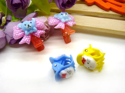 儿童发饰宝宝卡通鸭嘴夹边夹发卡边夹-长通鸭嘴夹十长通爪夹-5号