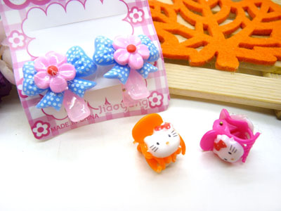 儿童发饰宝宝卡通鸭嘴夹边夹发卡边夹-长通鸭嘴夹十长通爪夹-5号	