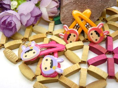 儿童发饰宝宝卡通鸭嘴夹边夹发卡边夹-长通小爪4支装-10号