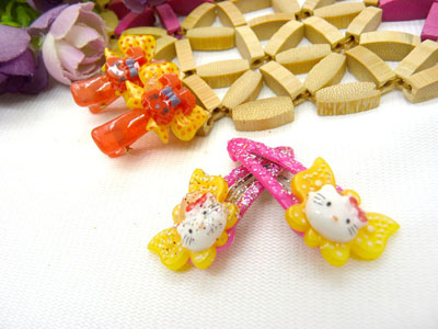 儿童发饰宝宝卡通鸭嘴夹边夹发卡边夹-长通对夹十鸭嘴夹-4号	